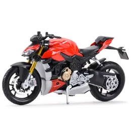 Diecast Model Cars Maisto 118 Ducat Super Naked V4 S Static Die Cast Vehicles Collectible Hobbies Motorcykel Model Toys X0731