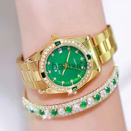 Other Watches BS Elegant Gold Diamond Watches for Women Luxury Brand Waterproof Stainless Steel Dress Wristwatches for Ladies Reloj Mujer 2023 J230728