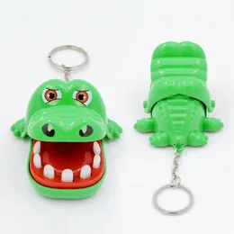 5pcs TOY Practical Jokes Creative Portable Small Size Crocodile Mouth Dentist Bite Finger Game Funny Gags Toy With Keychain For KidsZZ