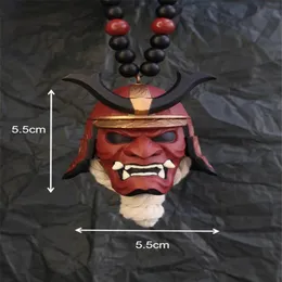 Interiördekorationer Samurai Kabuto Helmet Hannya Japanese Oni - Baksyn Baksyn Mirror Charm Accessories232o