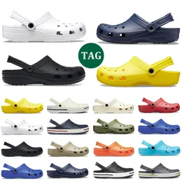 2023 CRO MEN GENALER SANDALS CLOG MENS Summer Beach Slippers Kids Over Planproof Slides Balck White Pink Blue Womens Mursing Outdoor Shoes