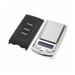 Portachiavi Cordini Car Key Design Mini Bilance 100G 200G X 0.01G Gioielli digitali elettronici portatili Diamante Nce Peso Tasca Gram L Ot5Xm