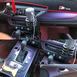 Pour Audi A6 C7 2012-2018 autocollants de voiture auto-adhésifs 3D 5D en Fiber de carbone vinyle autocollants et décalcomanies de voiture accessoires de style de voiture305O