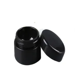 Frasco de plástico preto 5g para creme para os olhos Frasco de cosméticos Frasco de maquiagem resistente a raios UV