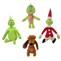 32cm Grinch Christmas green monster plush toy kids Xmas Stuffed animal dolls LT0115