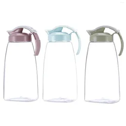 Hip Flasks 2.15L Kettle Plastic Cold Water Jug Pitcher Large Capacity Teapot Fridge Beverages Jar Lemonade Juice Household Cooler