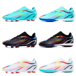 New Arrival Low Top Football Boots TF AG Soccer Shoes Youth Mens Training Shoes Black Blue White For Kids