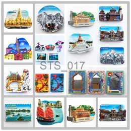 Fridge Magnets Asia Nepal Myanmar Oman Vietnam Tourist Souvenir Fridge Magnets Handicraft Refrigerator Collection Gifts x0731