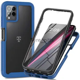 Casos de telefone celular 360 Caso claro de corpo inteiro para T-Mobile Revvl 6 Pro 5G Protetor de tela Filme choque à prova de choques hard bumper capa Revvl6 Revvl6Pro x0731