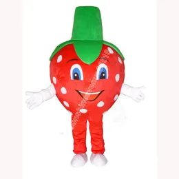 Performance Strawberry Mascot Costume Top Cartoon Anime theme character Carnival Unisex Adults Size Christmas Birthday Party Outdoor Outfit Suit