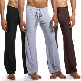 Mens Ice Silk Pyjamas Pants Herr Lounge Pants Men Pyjamas Pants Sleep Bottoms Home Trousers Man Sexy Nightwear Underwear Big Size28K