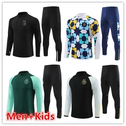 22 23 24 Algeria Algerie Mens and Kids Soccer Tracksuit Jersey Sets 2023 2024 Men Football JerseysトレーニングトラックスーツジャケットセットChandal Futbol Survetement Foot Kit