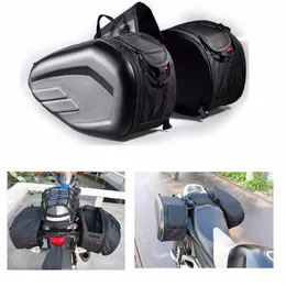 Vattentät motorcykel Sadel Bag Trunk Side Sadelbag Oxford Fabric Bagage Bags Moto Helmet Riding Travel Bags200f