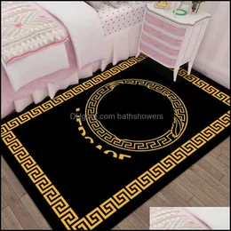 Carpets European Style Persian Art Area Rug For Living Room Non-Slip Kitchen Carpet Bedroom Floor Mat Outdoor Parlor Home Decor Drop D Dhwzf