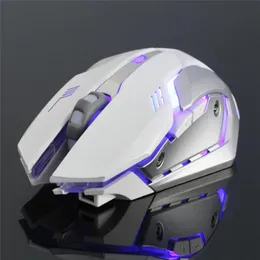 Laddningsbar x7 trådlös LED -bakgrundsbelysning USB Optical Ergonomic Gaming Mouse Sem Fio Fashion Notebook Desktop Computer Mute Games MOU213Z