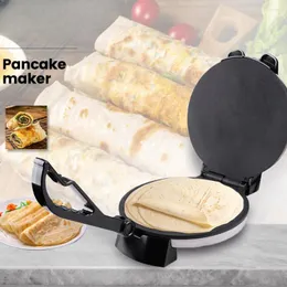 Bread Makers OXPHIC Electric Pancake Machine 10 Inch/25cm Kitchen Cake Spring Roll ROTI Maker Burritos Machine1800W