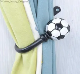 Curtain Poles Hooks Rails 1pc väggmonterad U Shape Football Curtain Hold Backs Tie Hook Holder Home Decor Accessoires18057095 Z230731