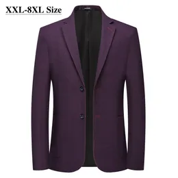 Erkekler Suits Blazers 8xl 7xl 6xl artı boyutu erkekler rahat takım elbise ceket blazer sonbahar ceket iş iş partisi elbise düğün erkek marka kıyafetleri 230729