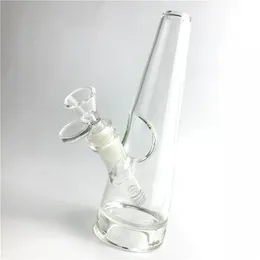 8 inç cam dab teçhizat bong nargile su boruları ile 14mm dişi downstem kalın üçgen nargile beher bongs kase sigara içme borusu