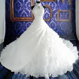 Meerjungfrau Kristall Luxus Brautkleider Mit Überröcken Spitze Geraffte Sparkle Rhinstone Brautkleider Dubai Vestidos De Novia Custom M192b