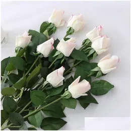 Dekorative Blumen Kränze Simulation Rose Blume Valentinstag Geschenk Künstliche Rosen für Weihnachten Neujahr Dekoration Drop Lieferung Ota51