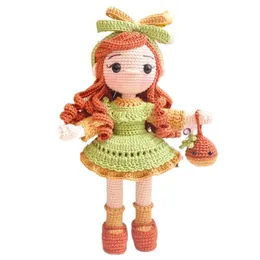 Dried Flowers TPRPYN Gril with Nut Crochet Kit DIY Doll Crocheting kits Amigurumi Gift Knitting Toy handmake kit Yarn Accessories Pattern 230729