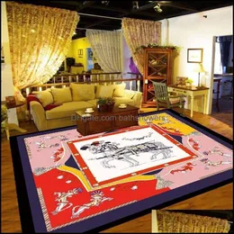 Carpets Commercial Living Room Bedroom Sofa Trendy Brand Fashion Store Malaysia Pattern Rectangar Custom Carpet Drop Delivery Home Gar Dhnge