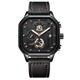 Luxury 2023 Fashion Swiss New Waterproof Luminous Multi-Function Men's Watch Fashion Yunda Quartz Watch Popular Style