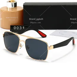 2023 Uomini Classic Brand Retro occhiali da sole da donna Luxury Designer Eyewear Bands Band Metal Frame Designer Occhiali da sole Donna senza scatola
