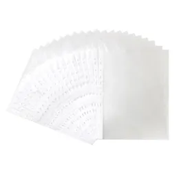 Filing Supplies 100Pcs/Set A4 Plastic Punched Pockets Folders 11 Holes Pvc Loose Leaf Documents Sheet Protectors Drop Delivery Office Ot2Fl