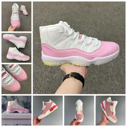 11S 11 Неаполитанская белая розовая баскетбольная обувь женская девочка 3S 3 Rust Pink Sneaker US Size US 4Y-13 36-47