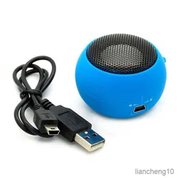 Portable Speakers 3.5mm Mini Burger Column Hamburger Wired Sound Stereo Super Bass Audio Music R230731