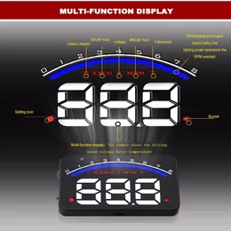 カーダッシュボードプロジェクターOBD2ヘッドアップディスプレイカーフロントガラスHUDミニ3 5インチプロフェッショナルカーアラームSystem227B