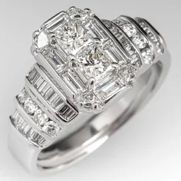 Bröllopsringar huitan ly-design förslagsengagemang för kvinnor av hög kvalitet kubik zirkoniumsjubileum presentsmycken smycken