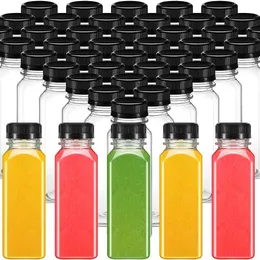 Tumblers Plastic Juice Bottles with Caps Drink Containers Bulk Empty Reusable Clear PET for Milk Smoothie 230731