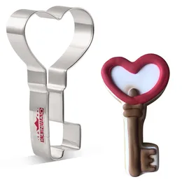 Bakning formar keniao hjärtform nyckel cookie cutter 102 cm valentines dag kex fondant bröd mögel rostfritt stål av Janka 230731