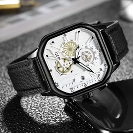 Mężczyźni zegarki Watches Wysoko wysokiej jakości luksusowy projektant Wodoodporny kwarc-battery kwadratowy czas mody zegarek biznesowy
