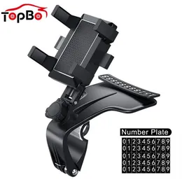 Universal Mobile Bracket GPS Mount In Dashboard Rear View Mirror Sunshade Baffle Phone Holder Car supplies265h