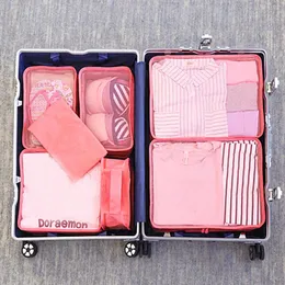Storage Bags Jinna Multifunctional Travel Bag Seven-Piece Suit Suitcase Clothes Sorting Set