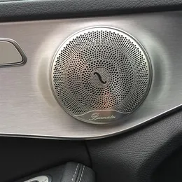 4PCS CAROWA GŁOŚNIKA AUDIO CZYNKA DODAKOWE DORUKU GROUMPEKER Pokrywa Wewnętrzne akcesoria samochodowe dla Mercedes Benz E C GLC Klasa W213 W205294Q