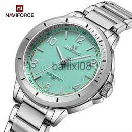 Inne zegarki NaviForce Popularne zegarek dla kobiet ze stali nierdzewnej żeńska moda kwarcowa damskie zegarki na rękę dziewczęta Prezent na rękę reloJ Mjer J230728