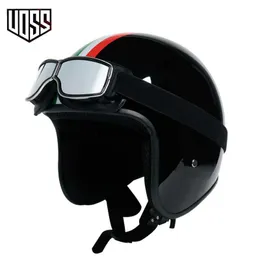 Motorcykelhjälmar Ny mode Motorcykelhjälm 34 Face Retro Hjälm Motorcykel Casco Casco Motocicleta Capacete Helmet X0731