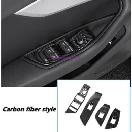 لوحة مفتاح نافذة الكربون الألياف الداخلية تيل ل Audi A4L B9 2017-2019288y