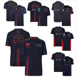 F1 team racing T-shirt poliéster secagem rápida mangas curtas o mesmo estilo pode ser personalizado253R