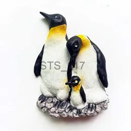 Kylmagneter söta djurens kylmagneter Jakarta Indonesia Antarktis Penguin 3D harts Kylskåp Magnet Souvenir Dekorativa magneter X0731