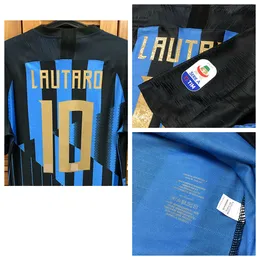 18/19特別版20th Inter Shirt Jersey S/S Lautaro Footballカスタム名パッチスポンサー