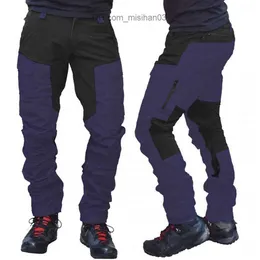 Herrbyxor Casual Men's Colorful Multi Pocket Sports Pants Men's Work Clothes Z230801