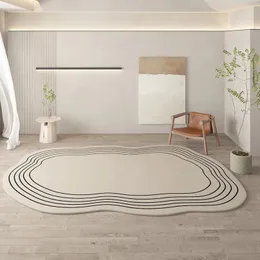 Carpet Irregular Round Living Room Simple Decorative Bedroom Carpets Ins Bedside Rugs Specialshaped Children Rug Customize 231031