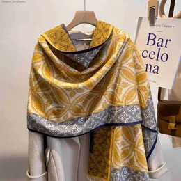Lenços 2023 novo inverno cachecol cashmere shl feminino quente dupla face grosso foulard la moda bandana feminino pashminal231101