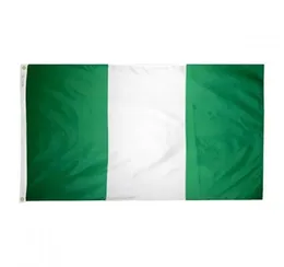 Nigeria flag 3x5ft 150x90cm Printing Polyester National Flag Club Team Sports Indoor Outdoor With 2 Brass Grommets5180375